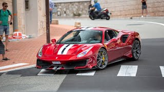 Ferrari 488 Pista Driving in Monaco [upl. by Levona564]