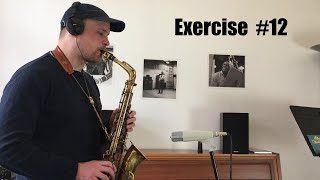 Basic Jazz Conception for Saxophone by Lennie Niehaus Vol 1  Exercise 12 [upl. by Arahat]