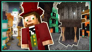 Hermitcraft 8 Episode 19 Building Grians SPOOKY ALLEY [upl. by Gipps]