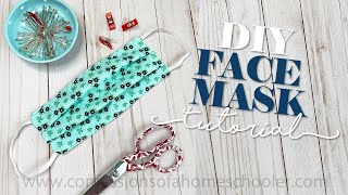 How to SEW a Medical FACE MASK  TUTORIAL [upl. by Lawford932]