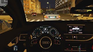 City Car Driving  Audi RS7  Night Drive [upl. by Ssenav]