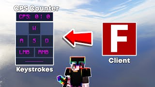 KEYSTROKES amp CPS Counter  Minecraft Bedrock Client Fate Client v5 [upl. by Rosenblatt482]