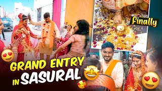 Grand Entry in Sasural 🔥 After Vidai  Artist shikha sharma [upl. by Ramas]