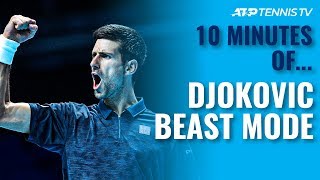 10 MINUTES OF Novak Djokovic Beast Mode Tennis 🤯 [upl. by Einnaej367]