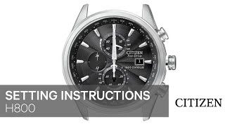 Citizen Watch Setting Instruction — H800 [upl. by Hplar507]