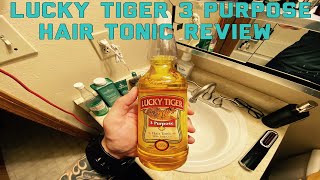 Lucky Tiger 3 Purpose Hair Tonic Review [upl. by Ramos]