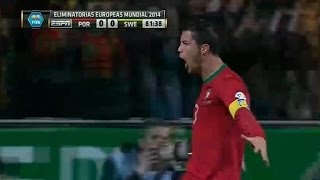 Suecia vs Portugal 23 All Goals amp Highlights 19112013 World Cup Qualification 2014 [upl. by Acinad579]