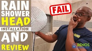 RAIN SHOWER HEAD REVIEW  SLIGHT FAIL [upl. by Sammer]