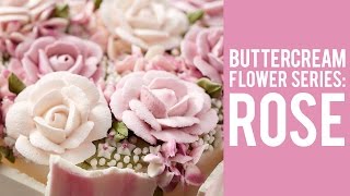 How to Make a Buttercream Rose [upl. by Annais]