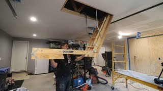 How To Install An Attic Ladder DIY [upl. by Auqkinahs]