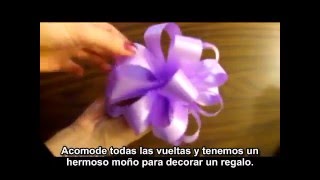 Cómo hacer un lazo o moño de regalo [upl. by Kinata416]