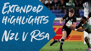 Extended Highlights New Zealand 2313 South Africa  Rugby World Cup 2019 [upl. by Aruabea]