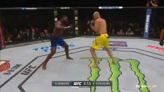 UFC202 Anthony Johnson vs Glover Teixeira knockout Punches 13 seconds of R1 [upl. by Franck]