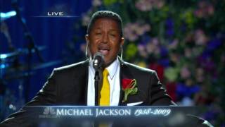 Jermaine Jackson  Smile Live Performance at Michael Jackson Memorial [upl. by Nairdna]