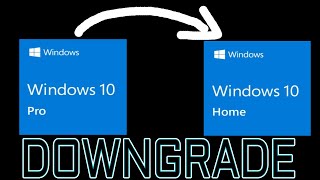 How to downgrade Windows 10 Pro to Windows 10 Home Edition 🔴Step by Step🔴 [upl. by Oguh]