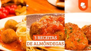 3 receitas de almôndegas  Receitas TudoGostoso [upl. by Ecikram]