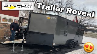 Taking Delivery  New Snowmobile Trailer  Stealth Predator [upl. by Penrod]