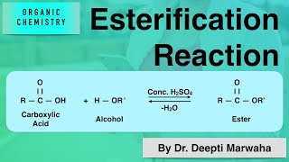 Esterification Reaction  Organic Chemistry [upl. by Maidel]