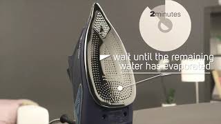 Rowenta Tip How do I clean my steam iron [upl. by Aseretairam]