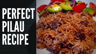 PERFECT AND EASY PILAU RECIPE  Kenyan swahili Recipe [upl. by Ainud]