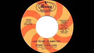 1968 HITS ARCHIVE Like To Get To Know You  Spanky amp Our Gang mono 45 [upl. by Palgrave]