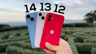 iPhone 14 vs 13 vs 12 Comparativa DEFINITIVA 🔥 ¿Cuál comprar [upl. by Airdnassac]