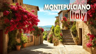 Walking tour 4K60 HDR  Tuscany Italy  Montepulciano [upl. by Elliot963]