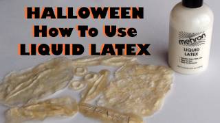 Halloween  Liquid Latex  How to use it amp make your own prosthetics [upl. by Cort245]