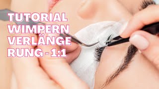 WIMPERNVERLÄNGERUNG TUTORIAL  11 Technik [upl. by Fine830]