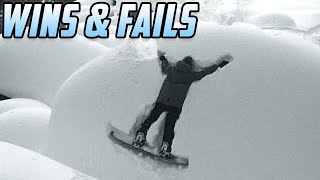 JUST SEND IT  Funny Snowboarding Tricks Wins amp Fails [upl. by Easlehc]