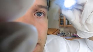 ASMR Doctor  Eye Exam Role Play  Light Triggers and Close Whispers [upl. by Adai]