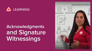 The Difference Between Acknowledgments and Signature Witnessings [upl. by Nordgren]