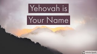 Jehovah is Your Name  Instrumental Lyric Video  Robin Prijs [upl. by Boyer771]