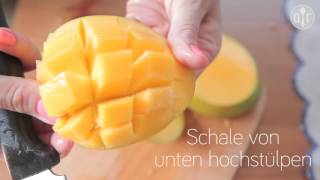 Anleitung  Mango schälen und schneiden [upl. by Dempsey]