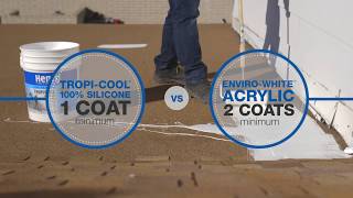 Henry How To Choose Acrylic vs Silicone White Roof Coating [upl. by Marozik]