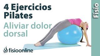 4 ejercicios de Pilates para aliviar dolor dorsal [upl. by Inaffit750]