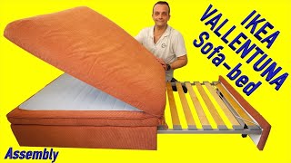 Ikea VALLENTUNA Sofa bed module Assembly instructions [upl. by Sivra]