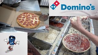 Dominos Pepperoni Pizza HOW ITS MADE [upl. by Eiclek688]