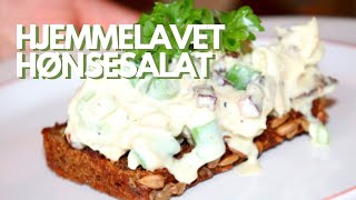 Cremet hønsesalat  kyllingesalat m asparges bladselleri amp sprød bacon  Opskrift  195 [upl. by Ffilc]