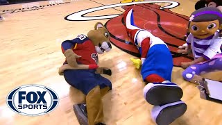 Heat mascot completely FAILS this flip [upl. by Valeria914]