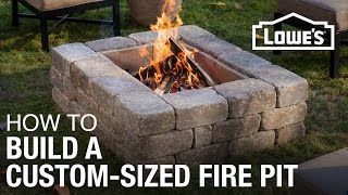 How To Build a CustomSized Fire Pit [upl. by Mis590]