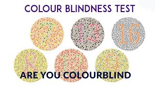 Color blindness test test for color blindishihara testSatyendra Mishra [upl. by Salinas]