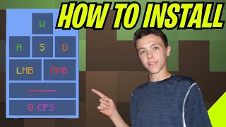 How to install keystrokes mod in Minecraft 189 2021 [upl. by Aynatan115]