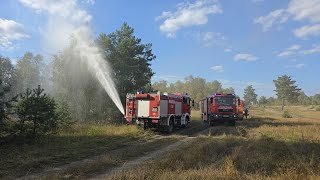 Waldbrand auf Truppenübungsplatz Jüterbog [upl. by Aneeb]