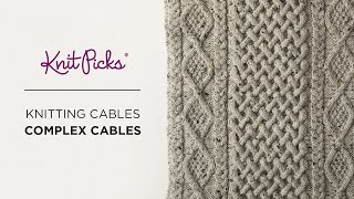 How to Knit Complex Cables  Knitting Tutorial [upl. by Eillam501]