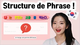 Cours coréen 🇰🇷│Comment faire le phrase │STRUCTURE DE PHRASE [upl. by Struve674]