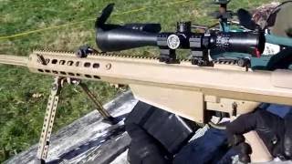 Barret M107 50 Cal BMG QDL Suppressed with Subsonic Ammo QUIET [upl. by Wistrup]