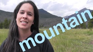 How to Say MOUNTAIN and SENTENCE  American English [upl. by Mohun297]