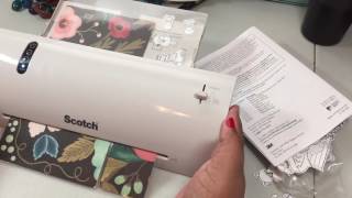 Scotch laminator tutorial DEMO [upl. by Myrna]