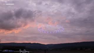 Drohnenshow mit 50 Drohnen  Swiss Drone Show AG [upl. by Diahann]